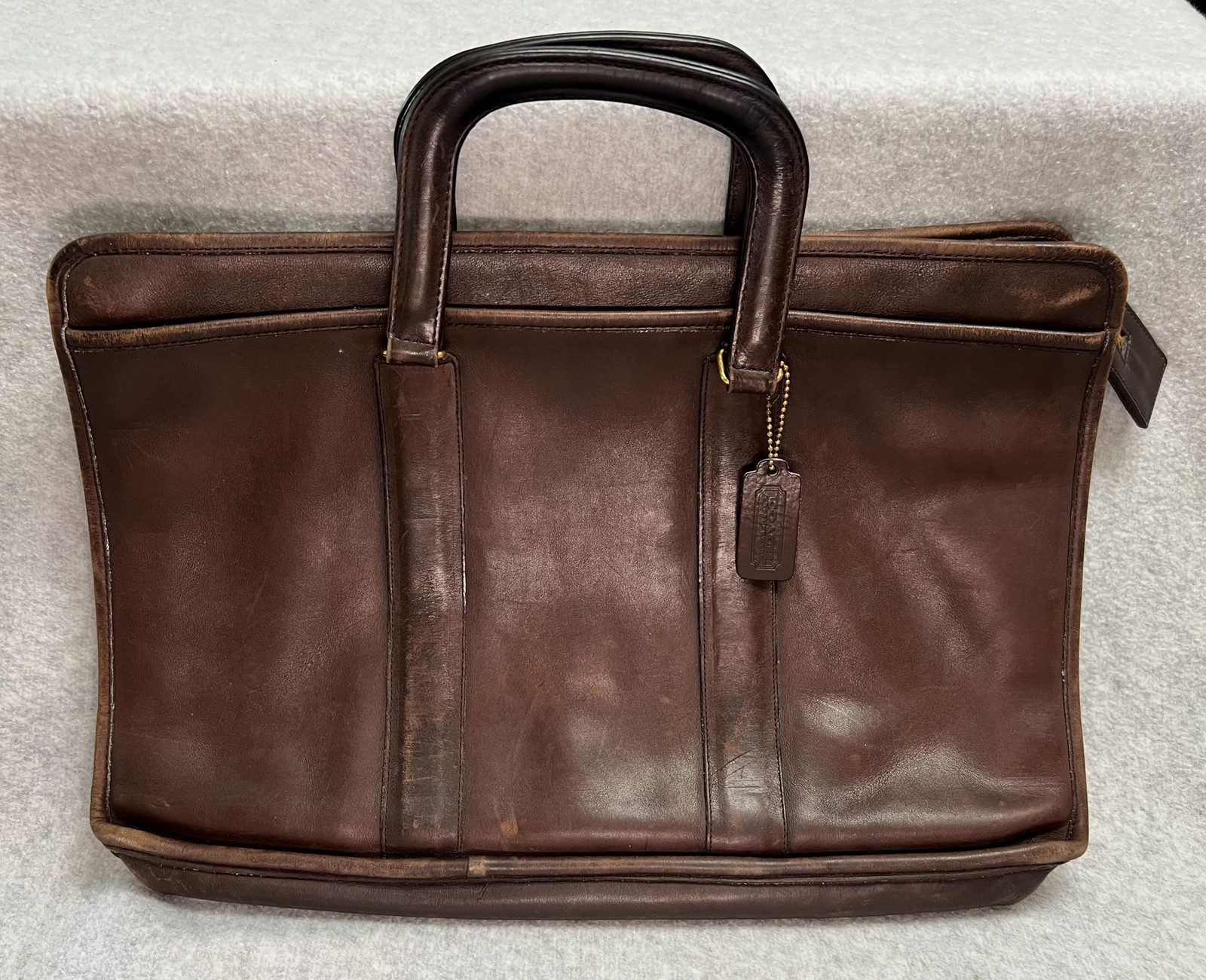 Coach Vintage 80’s Soft Leather Briefcase 960-5711 Brown Messenger Bag Made NYC