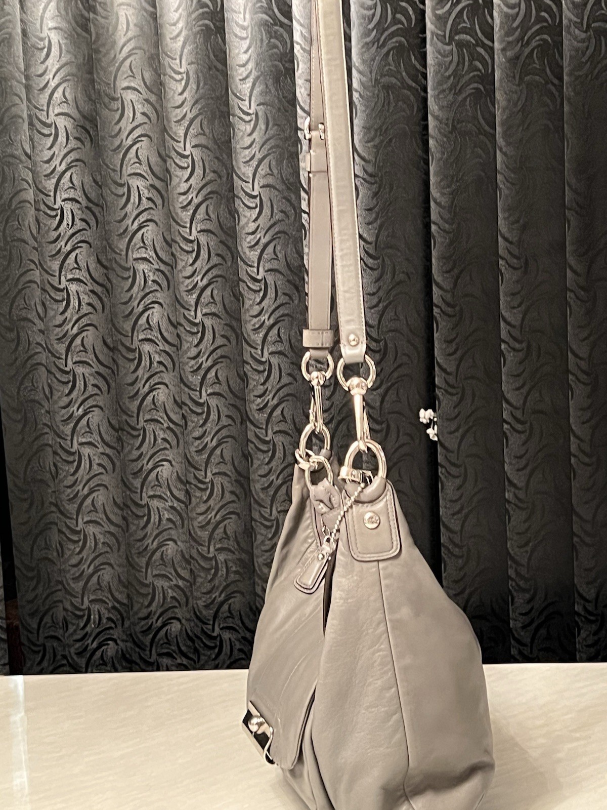 Genuine Leather Coach Shoulder Bag