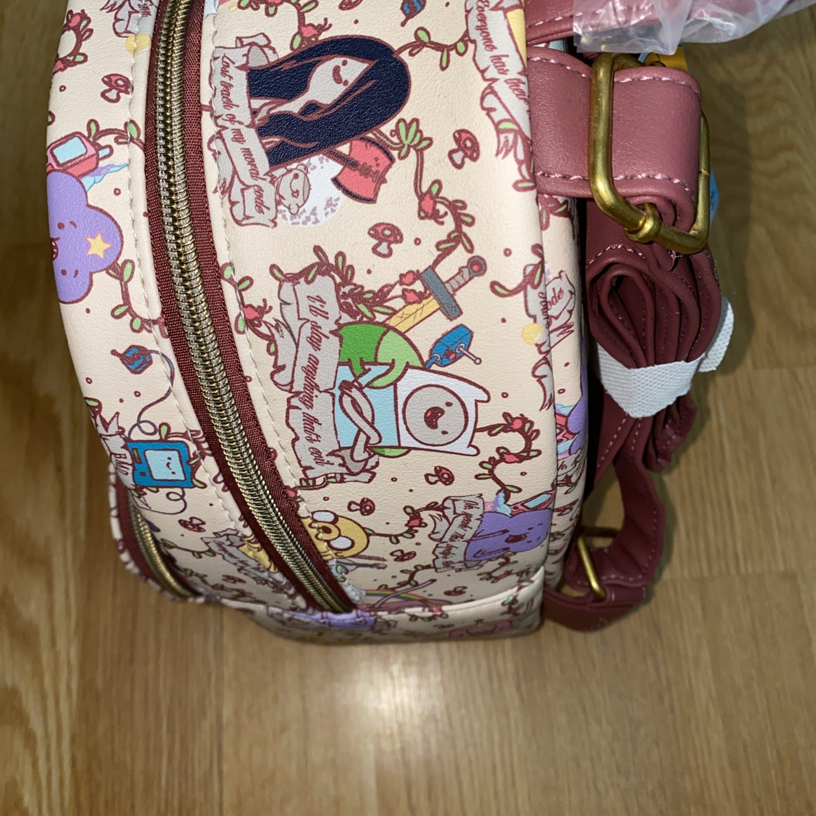 Loungefly Adventure Time Banner Mini Backpack PURPLE NONE