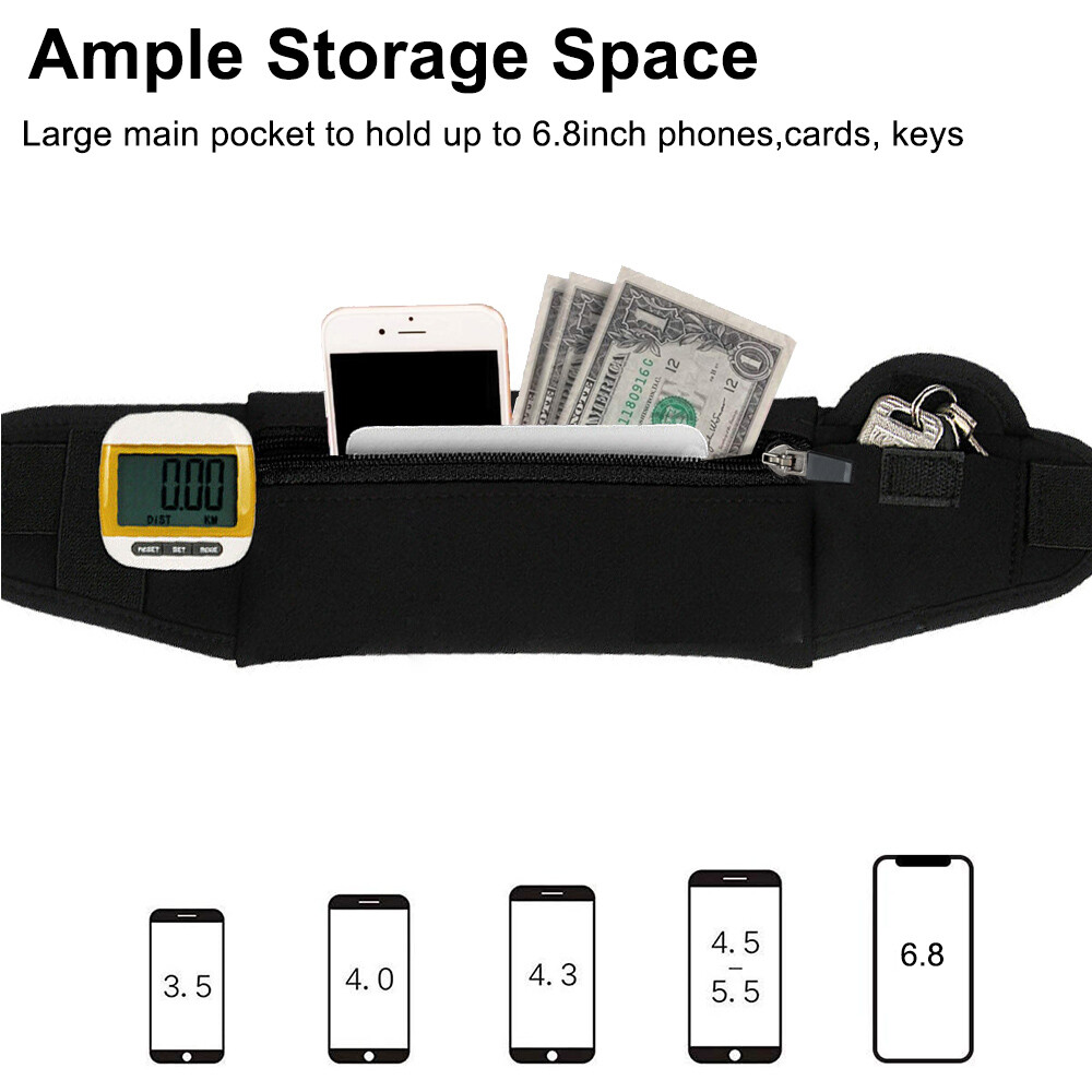 Waterproof Sport Waist Fanny Pack Belt Bum Pouch Camping Running Hiking Gym Bag