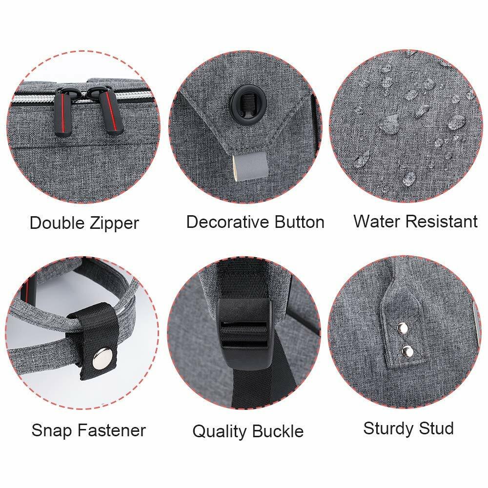 Lekesky Sac à dos pour ordinateur portable 15,6″, Gris