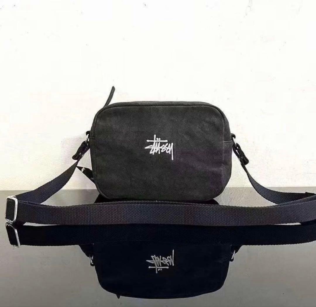 Stussy Shoulder Bag New without tags Canvas Black 22×8×15cm
