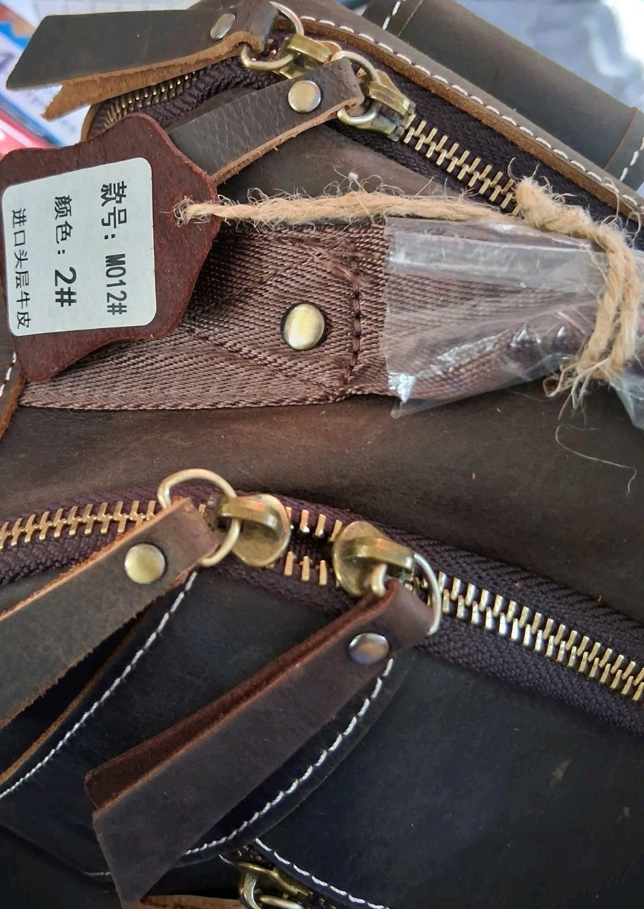 Leather Backpack Men’s Womens Unisex, Laptop, Travel, New With Tags