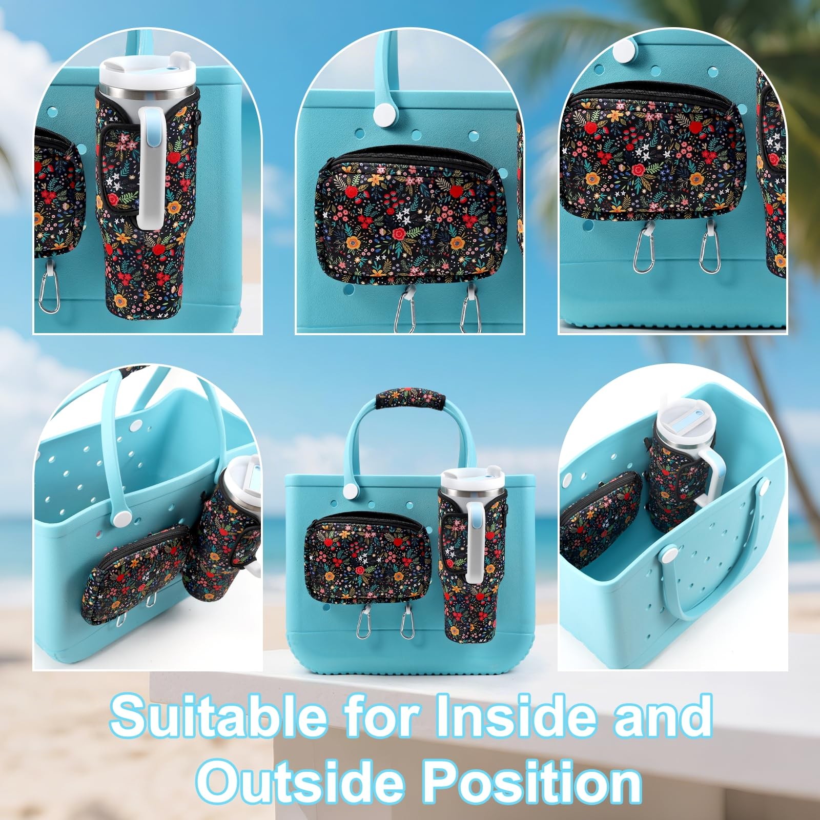 5PCS Organizer Holder for Bogg Bag, Accessories Bags, Garden Picnic