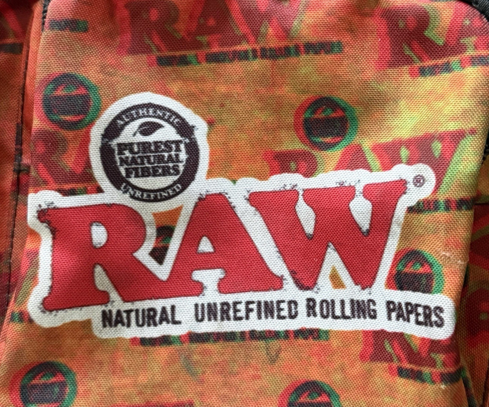RAW Rolling Papers Crossbody Sling Bag Cannabis Zip Mesh Pocket Weed Accessories