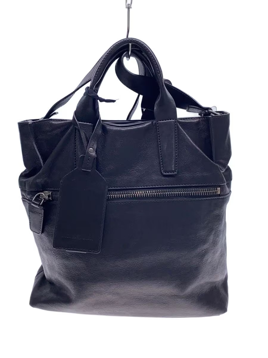 Andrea Mabiani Shoulder Bag, Cowhide Leather, Black, Plain