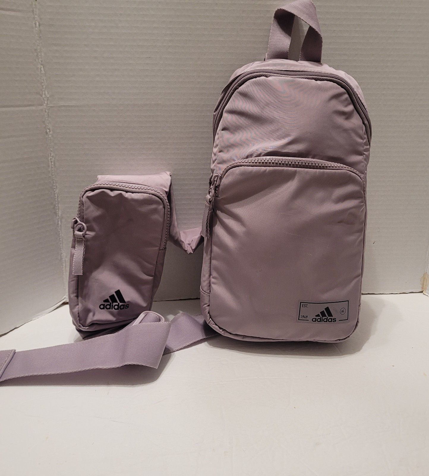 adidas Essentials 2 Sling Crossbody Bag Adjustable Strap Zippered Pocket
