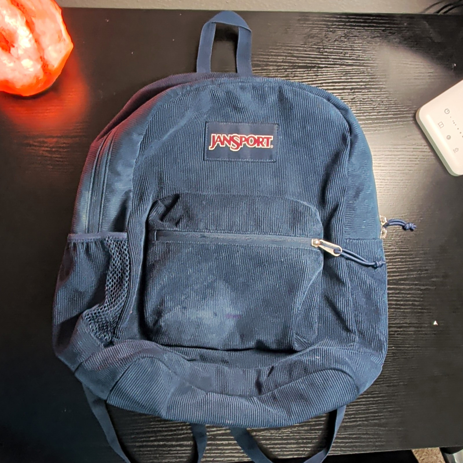 JanSport Cross Town Plus Remix Backpack Dark Blue Corduroy