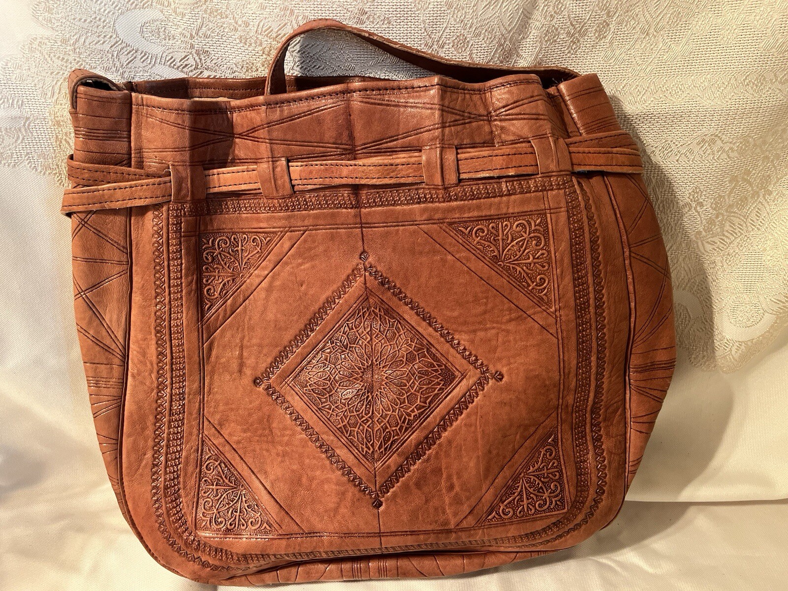 Backpack Genuine Leather – Handmade in Morocco – Large 24″x20″