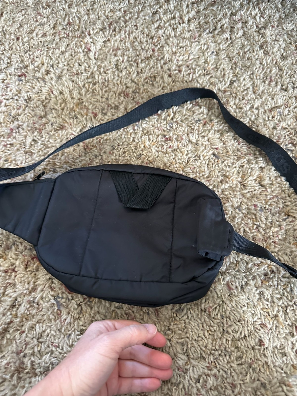 Adidas Originals Black Waist Pack 100% Recycled Polyester Adjustable Crossbody