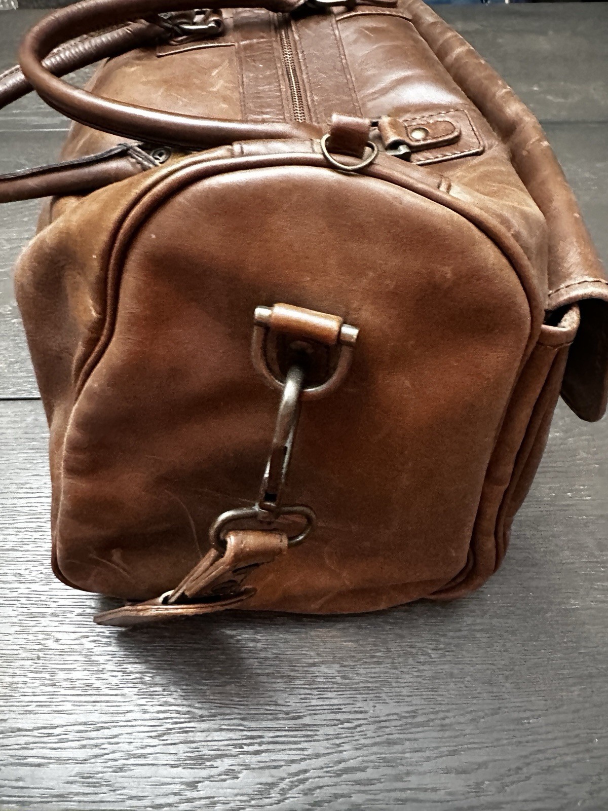 Large Full Grain Leather Duffle Bag Travel 20”