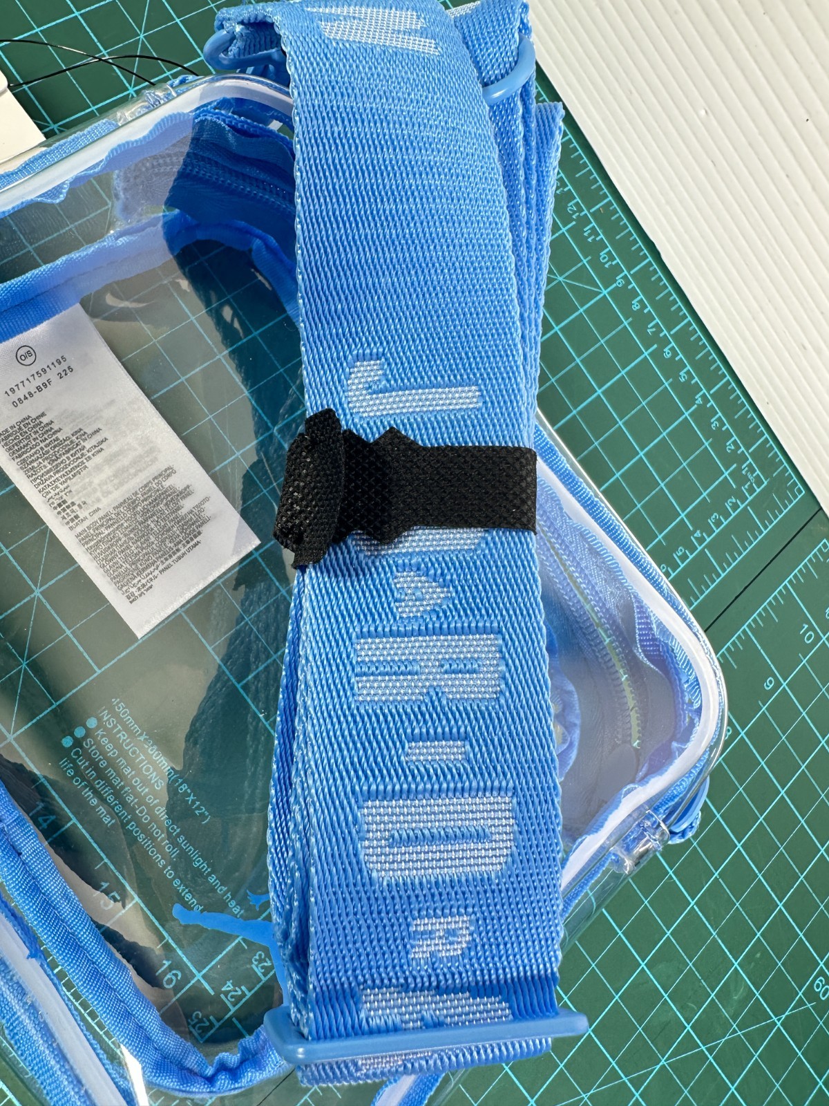 Jordan Stadium Clear Crossbody Bag UNC University Blue Nike Jumpman Strap NWT