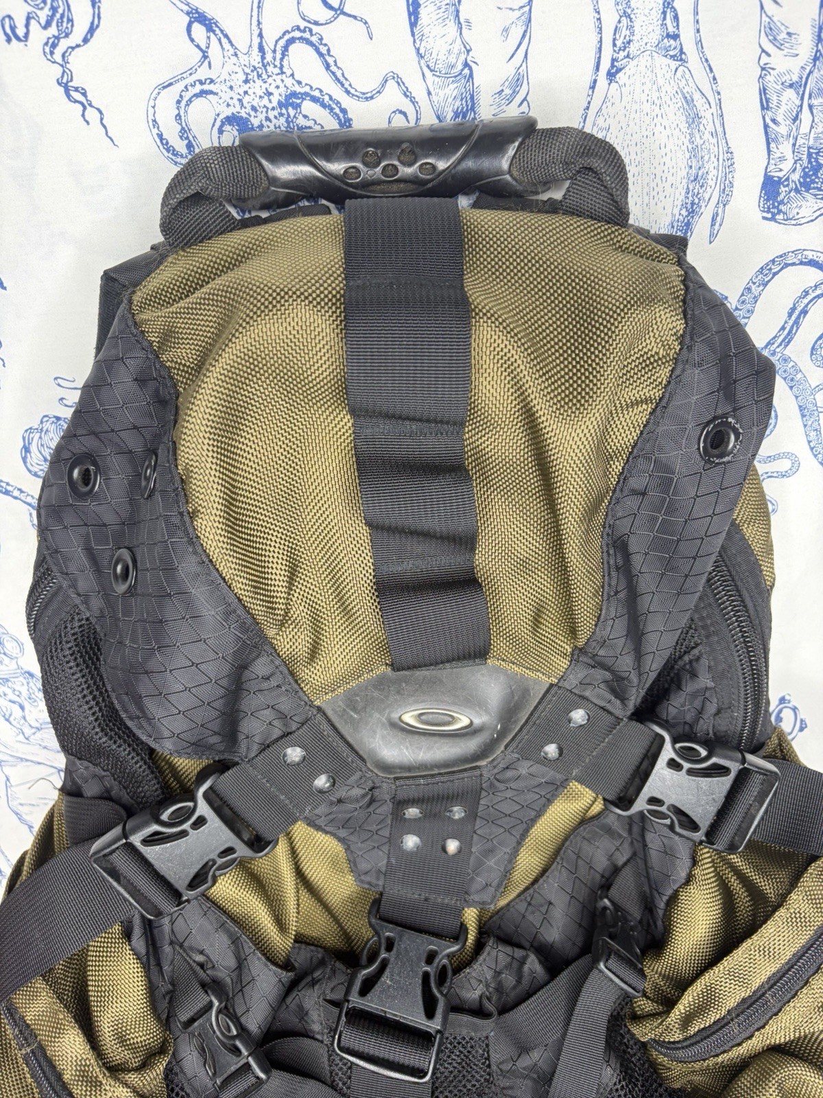 Oakley Icon Backpack Vintage 90s Y2K Olive Green Early Model Tactical, Read (K3)
