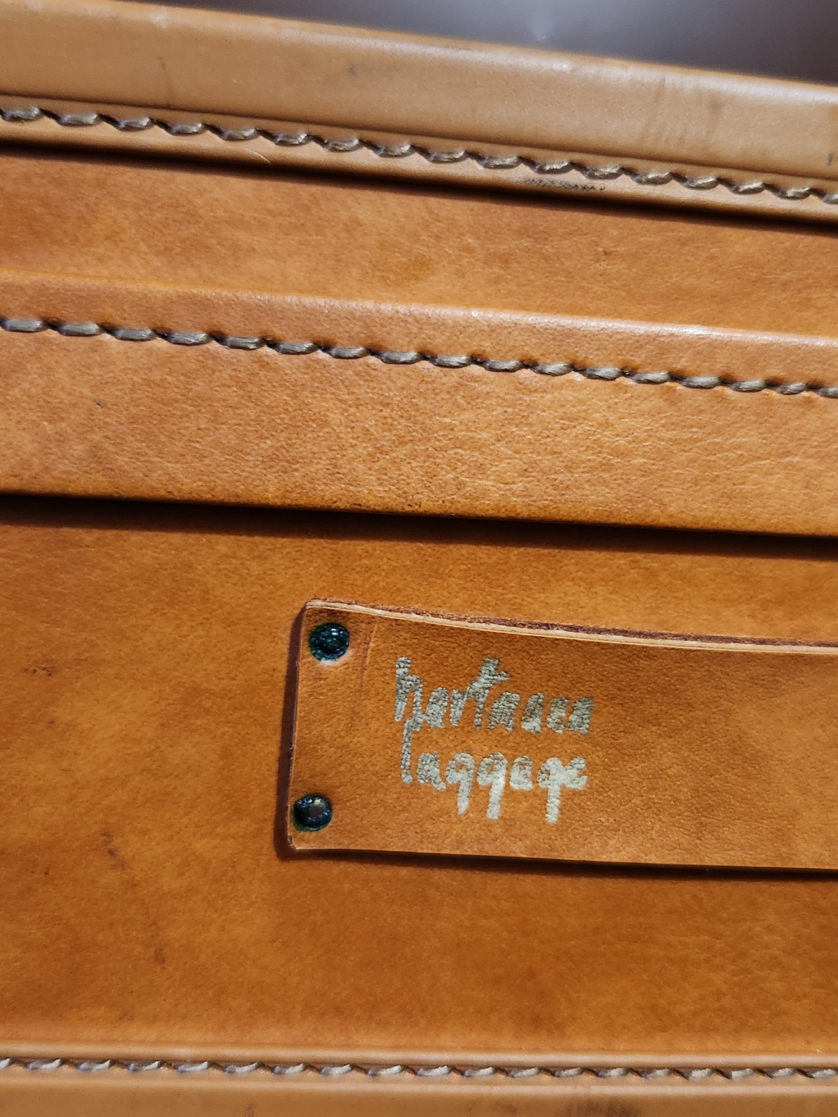 Vintage Hartmann Belting Leather Attaché Overnighter Briefcase 18″X14″X5″