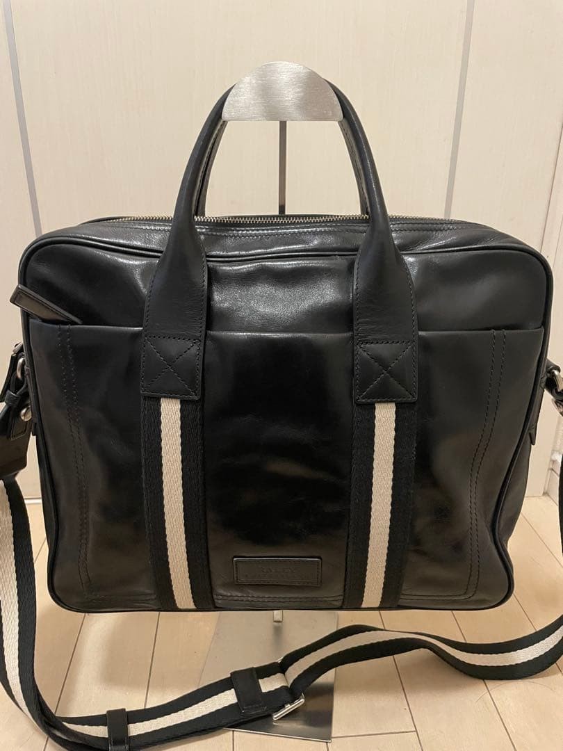 Bally Men’s Briefcase TRAINSPOTTING TEDAL-MD Black Leather Bag 30x36x6.5cm
