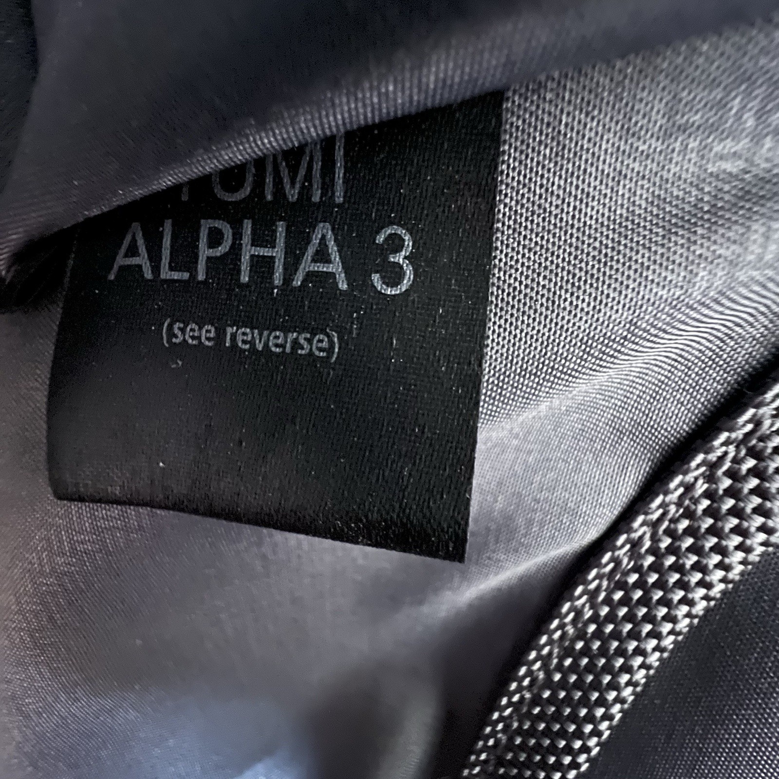 TUMI ALPHA 3 Laptop Briefcase Travel Nylon Tumi Monogrammed JRC NO STRAP