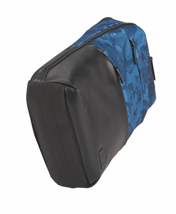 NWT Tumi Tahoe Elwood Deep Ocean Blue/Blk Leather Trim Backpack Retail $295