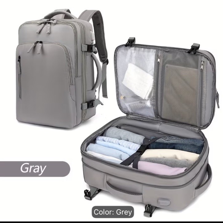 traveling shoulders backpack Expandable to capacity laptop of 35 liters (48cm) H