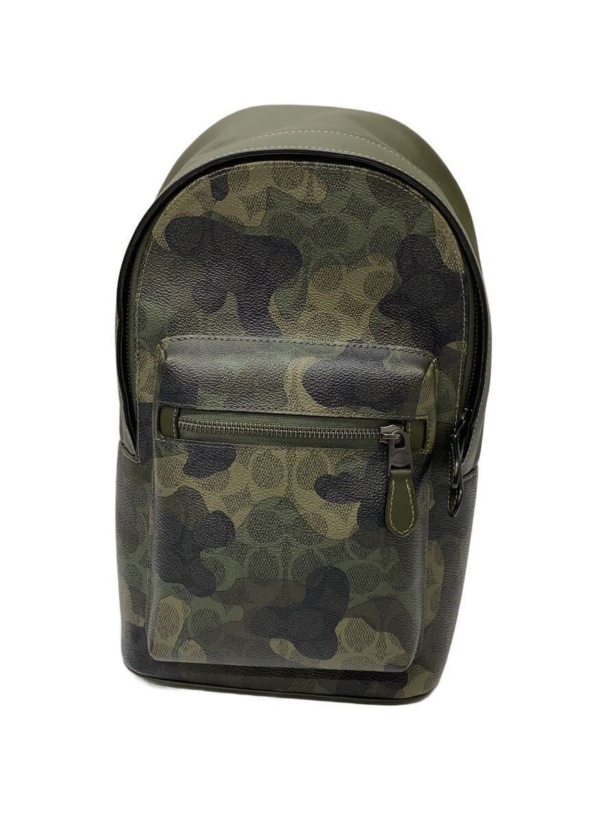 Coach Shoulder Bag PVC KHK Camouflage CW312 Used