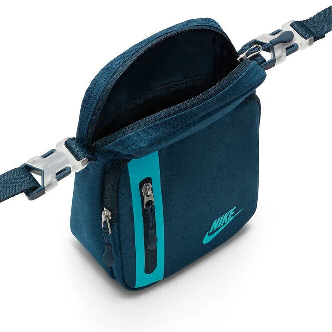 Nike Elemental Premium Crossbody Bag Sports Navy Blue Green 4L DN2557 478 NEW