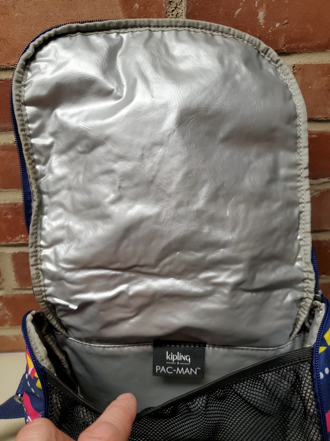 Kipling PAC-Man Insulated Lunch Cooler Bag Shoulder Strap Collab READ!