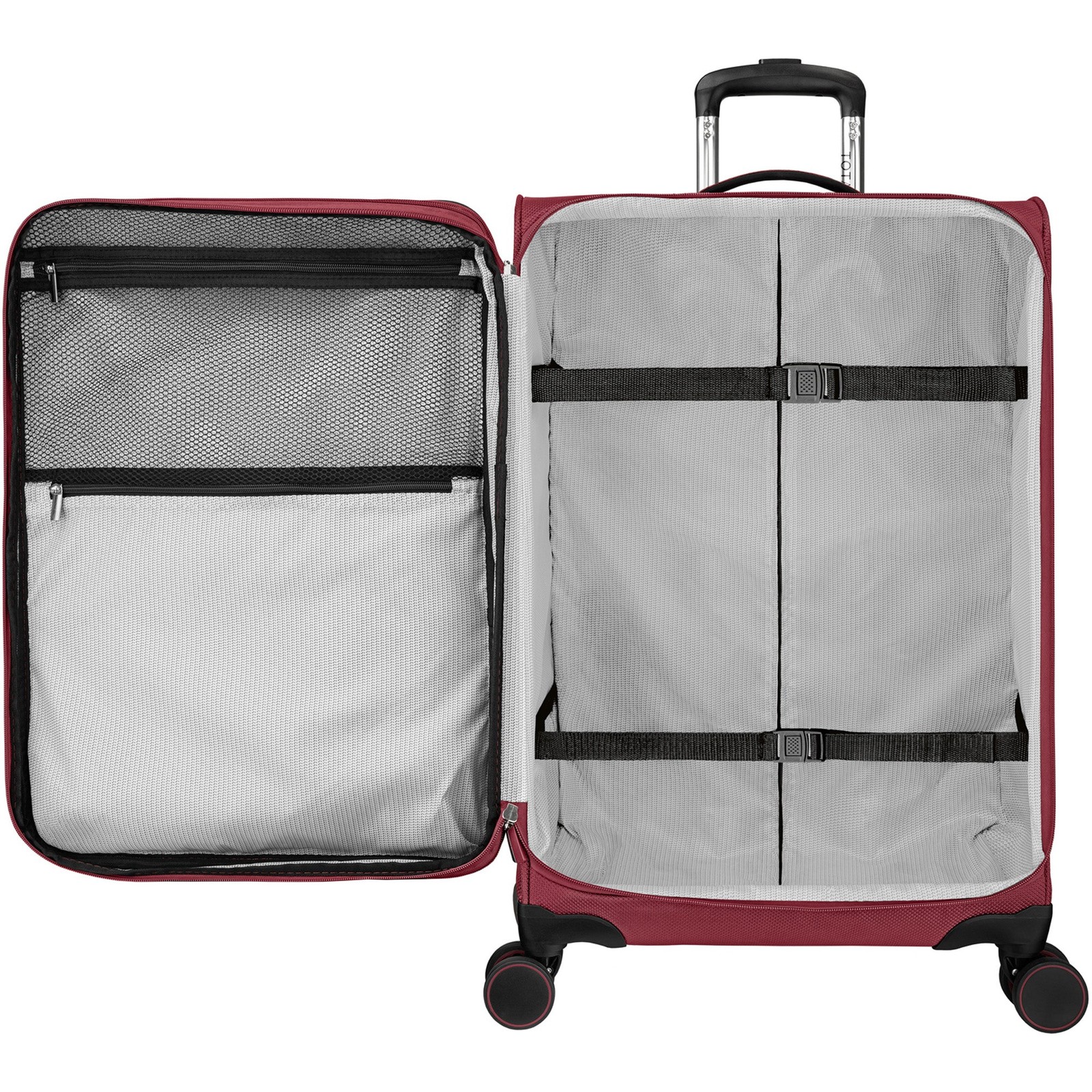 TOTAL TRAVELWARE Everest Expandable Softside Spinner Wine 25 Inch Spinner U1