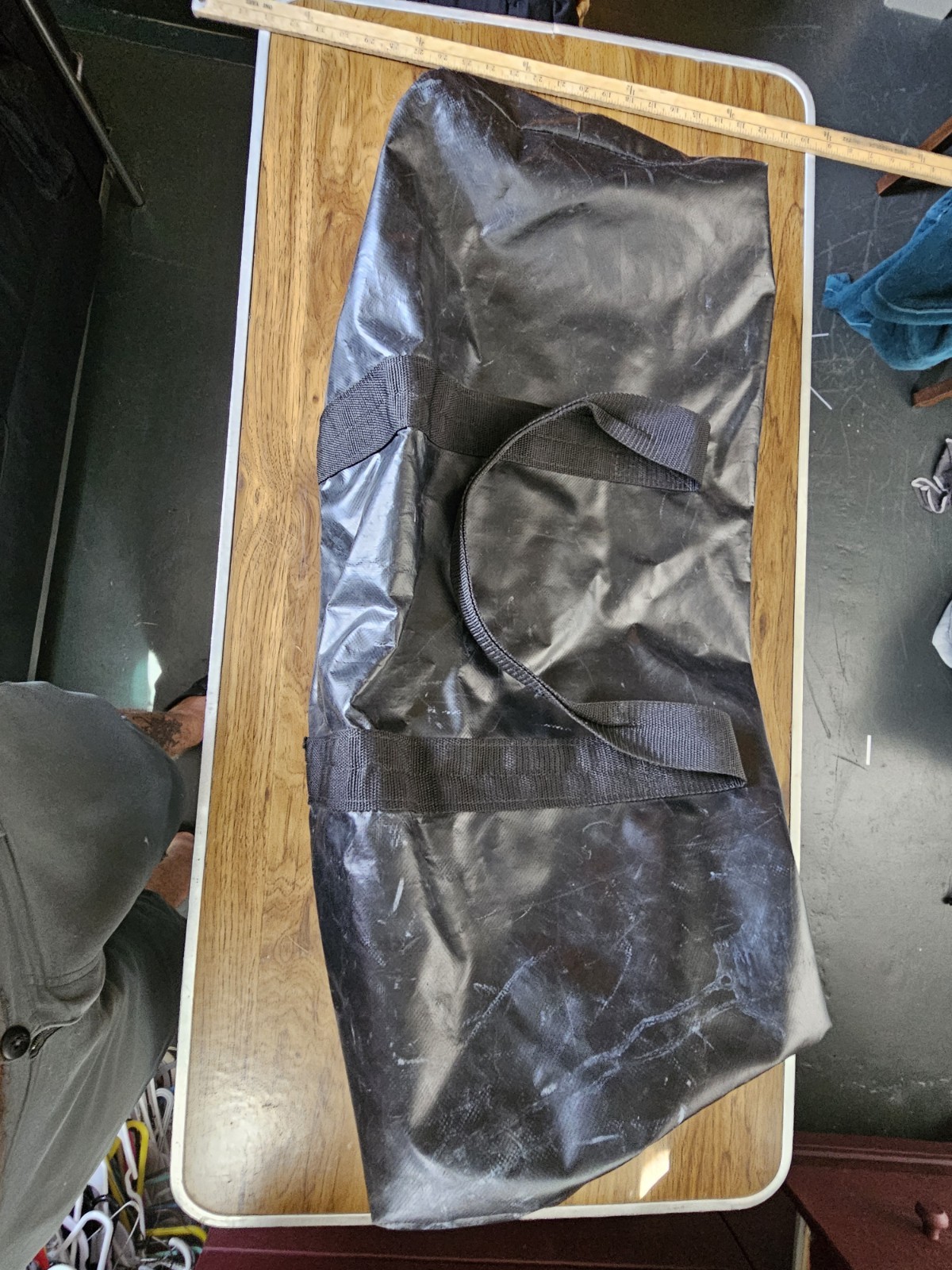 Tuff Bag M-3 Large Black Waterproof Vinyl Bag Offshore Hunting Camping 12x12x30