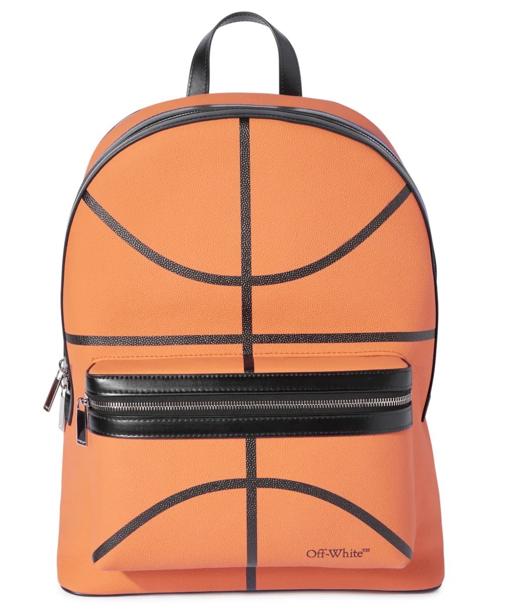 OFF-WHITE BASKETBALL ROUND LOGO BACKPACK BACKPACK MADE IN ITALY OMNB109F24LEA0012010