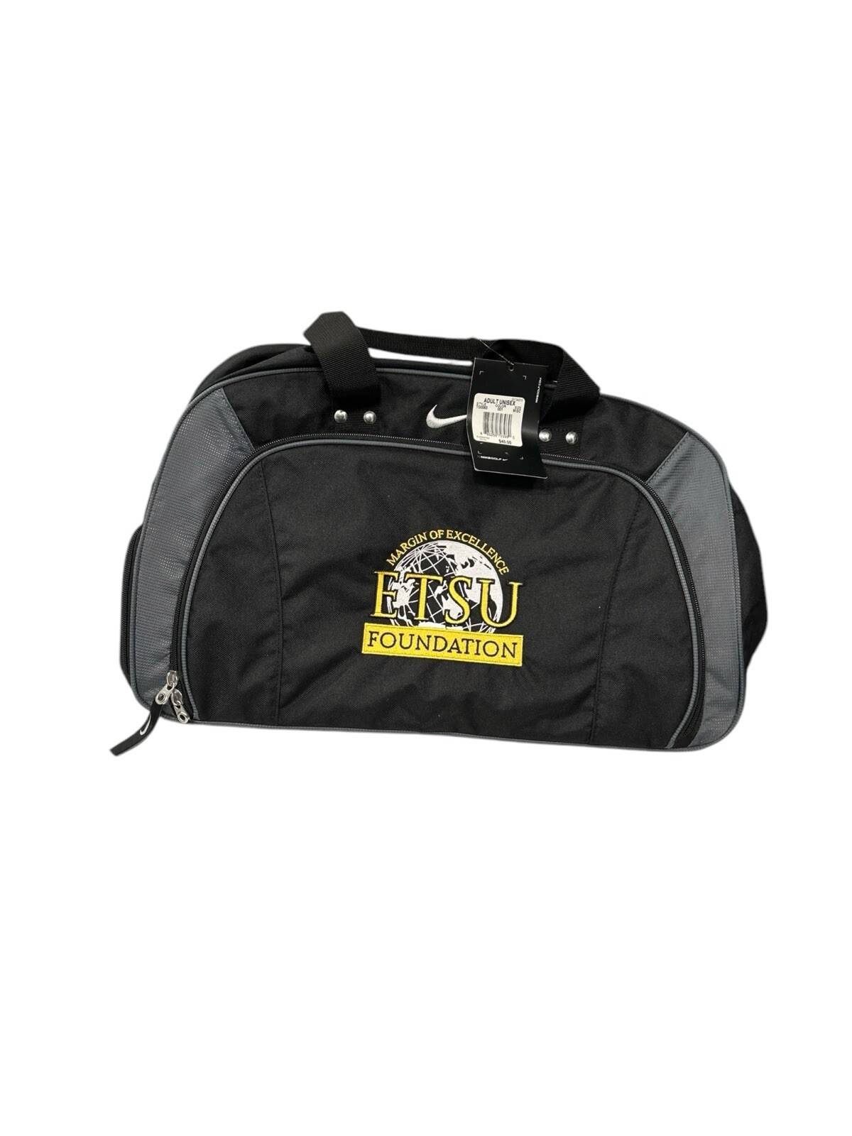 ETSU Nike golf duffel bag style TG0065 Unisex Black With Tags 18”x12”x10”