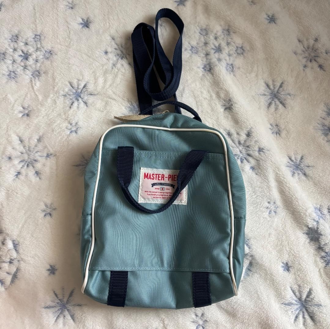 Masterpiece Shoulder Bag Nylon casual style men and women unisex Light blue