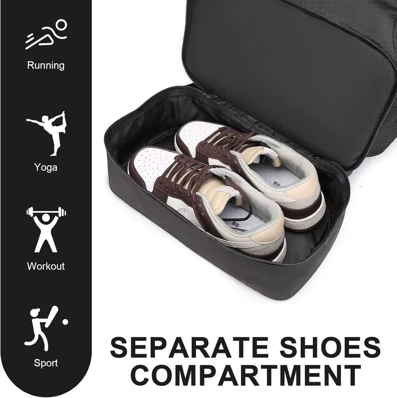 Gym Backpack for Men, Waterproof Sports Backpacks With Shoe Compartment Light…