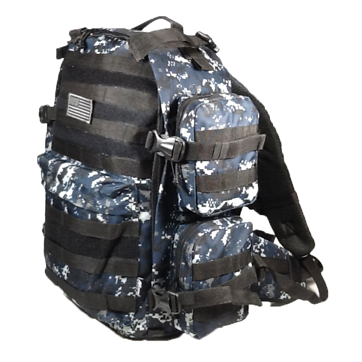 19″ 2400 cu.in. NexPak Hunting Camping Backpack ML007 DMBK DIGI CAMO (Navy Blue)
