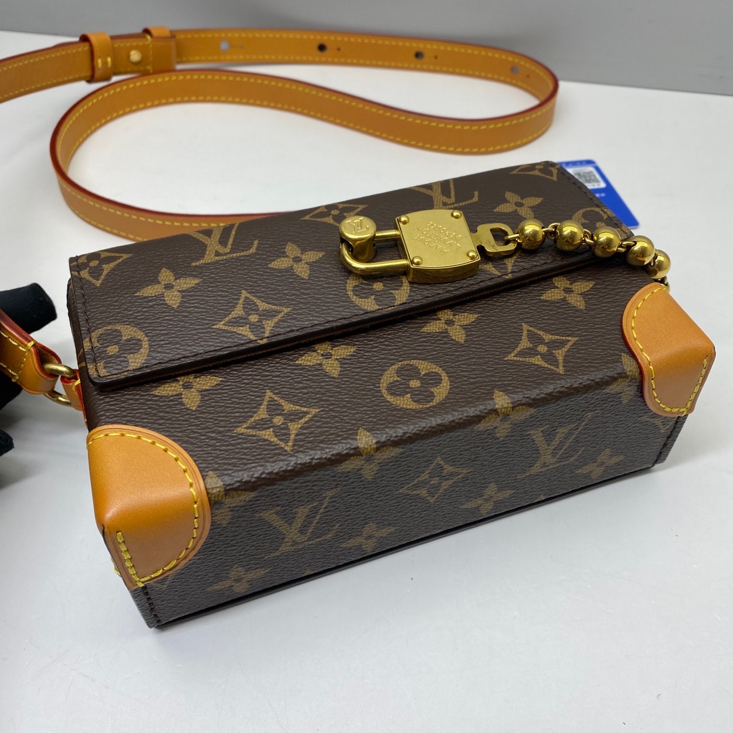 Louis Vuitton Pre-Owned Authentic STEAMER Mini Handbag Box Clutch M14738 18x11cm
