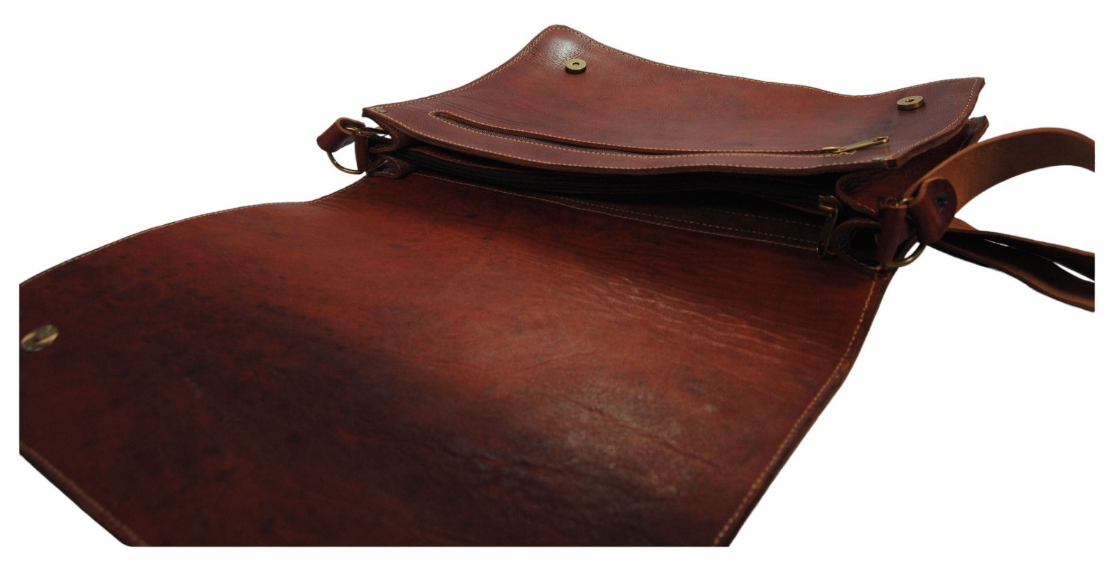 Authentic Moroccan Leather Laptop Bag Made in Morocco by Fair Trade Artisan