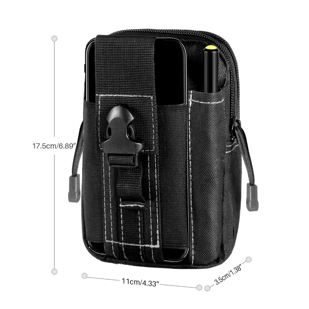 Tactical Compact Water-Resistant Pack Molle EDC Organizer Pouch Small Waist Bag