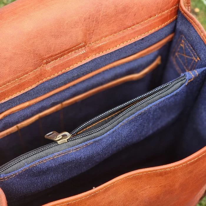 Vintage leather laptop bag, handmade, genuine leather, shoulder bag for