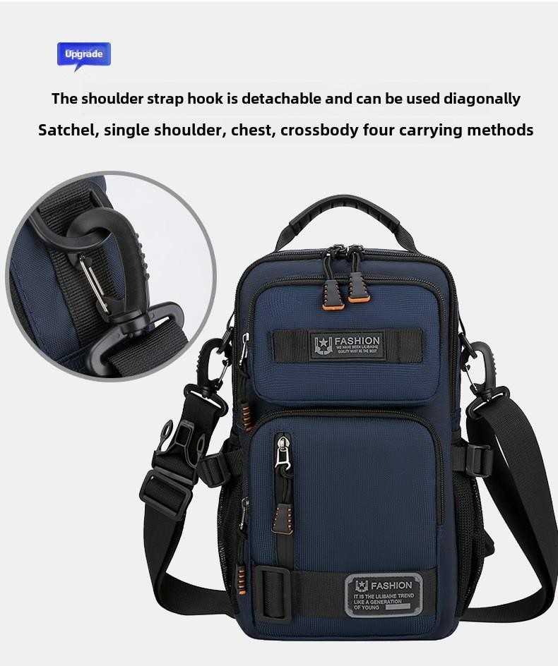 Men’s Oxford Chest Waist Pack Crossbody Bag Casual Fashion Handbag Male Travel