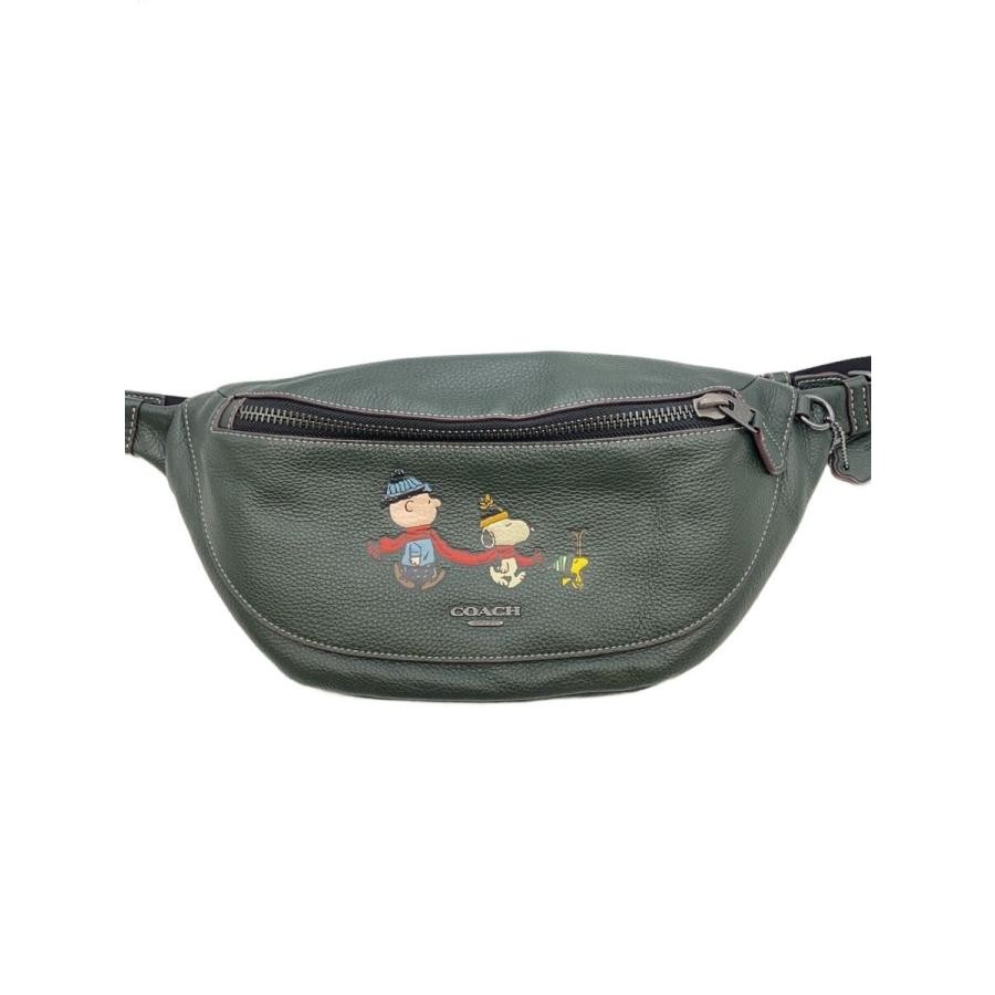 Coach Peanuts Waist Bag Green CE618