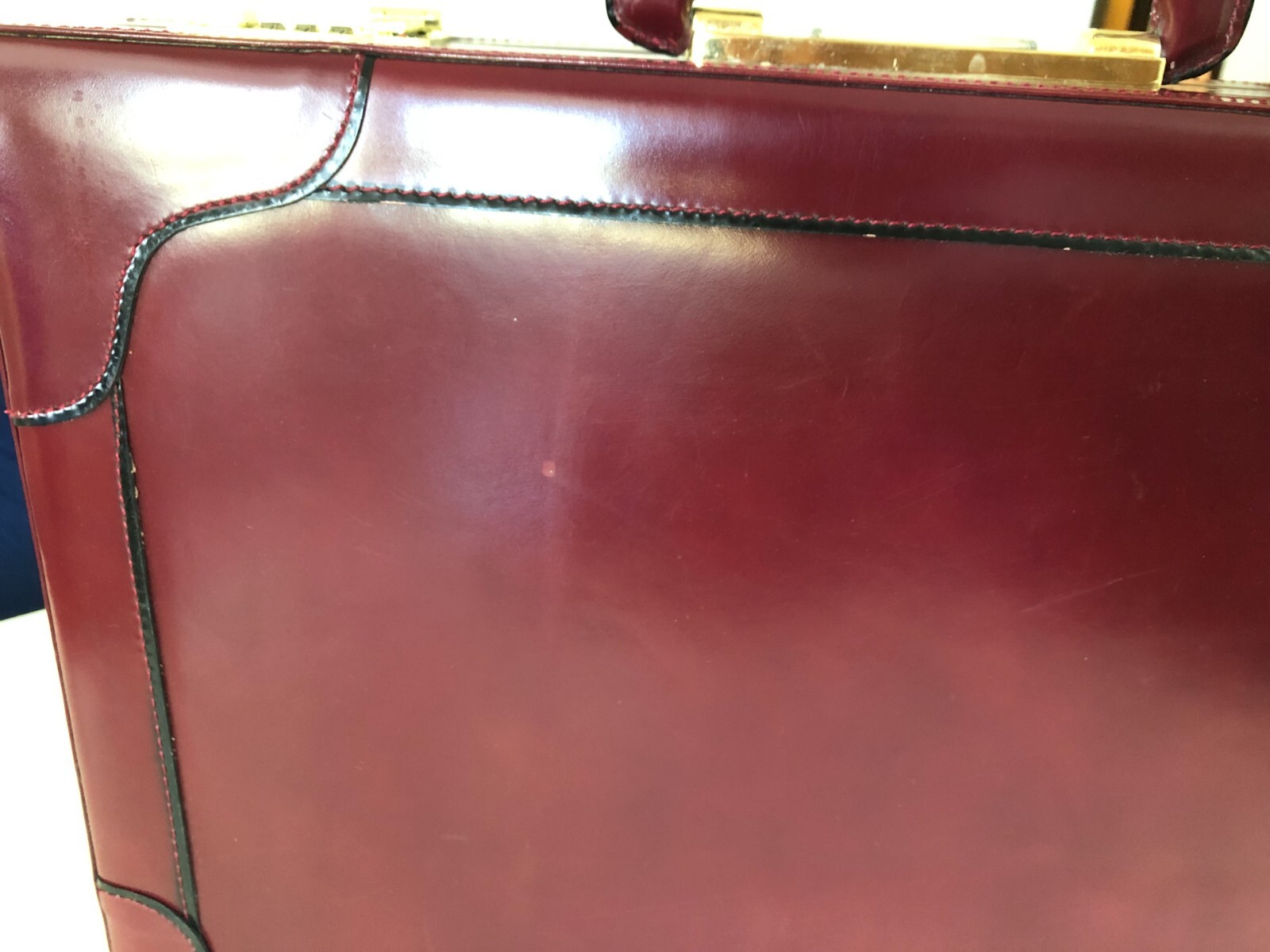 Vintage Leather Breifcase Attaché Executive barely Used *PRESTO*