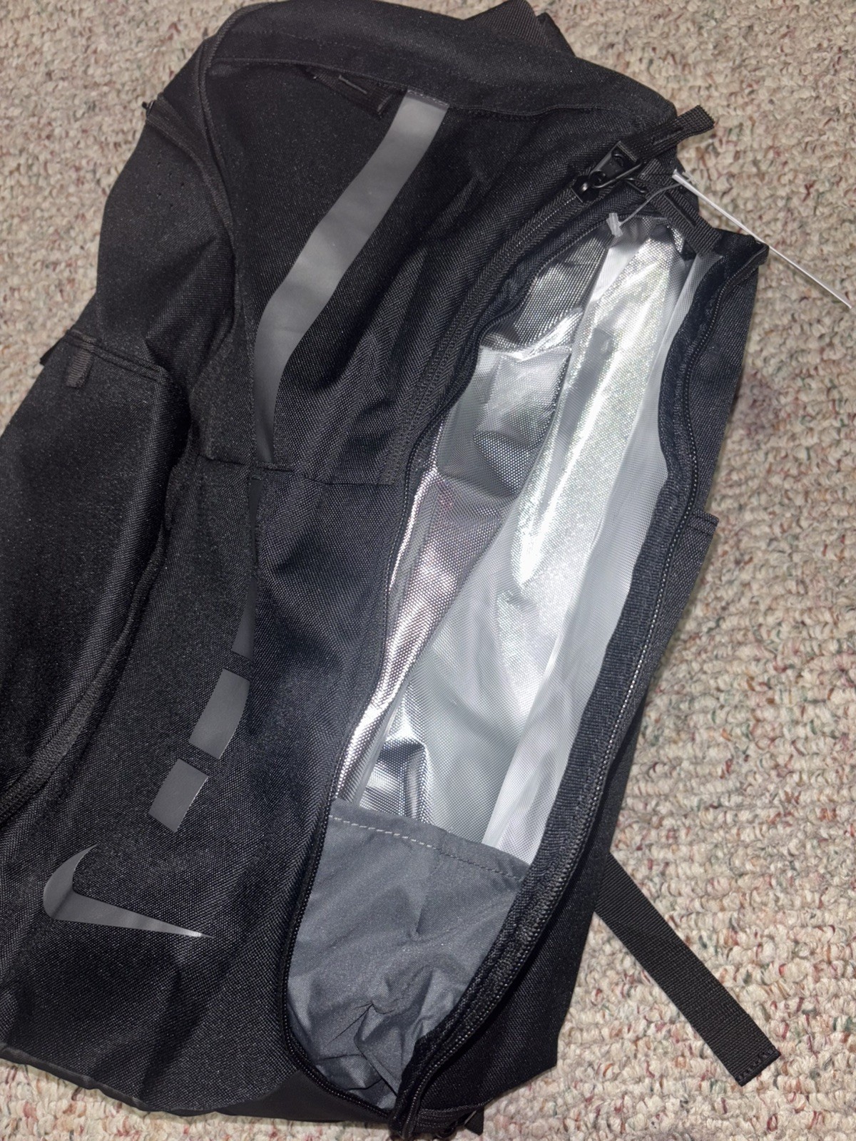 Nike Hoops Elite Pro Basketball School Backpack Black Silver Grey BA5554-011 New