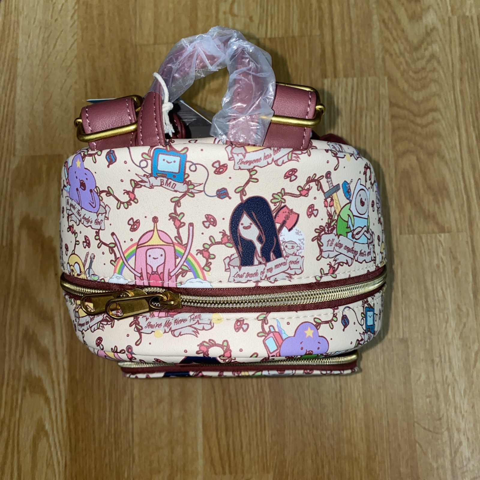 Loungefly Adventure Time Banner Mini Backpack PURPLE NONE
