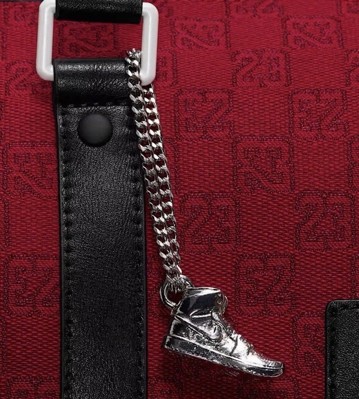 Jordan Nike Monogram Luxury Duffle Bag Varsity Red 40L Luggage Travel LM0759-H15