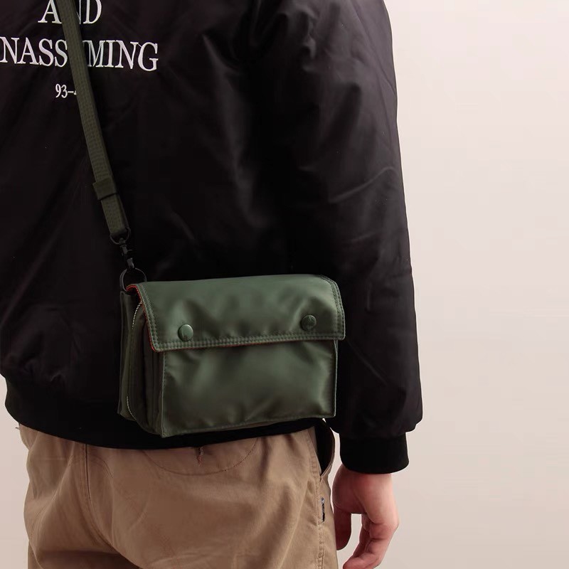 Japanese Classic Messenger Bag Mens Nylon Shoulder Bag Outdoor Leisure Purse