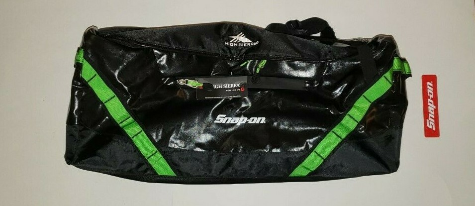 Snap On Tools 24″ Duffle Bag w Strap Travel Sports Gym School Carry On Luggage !