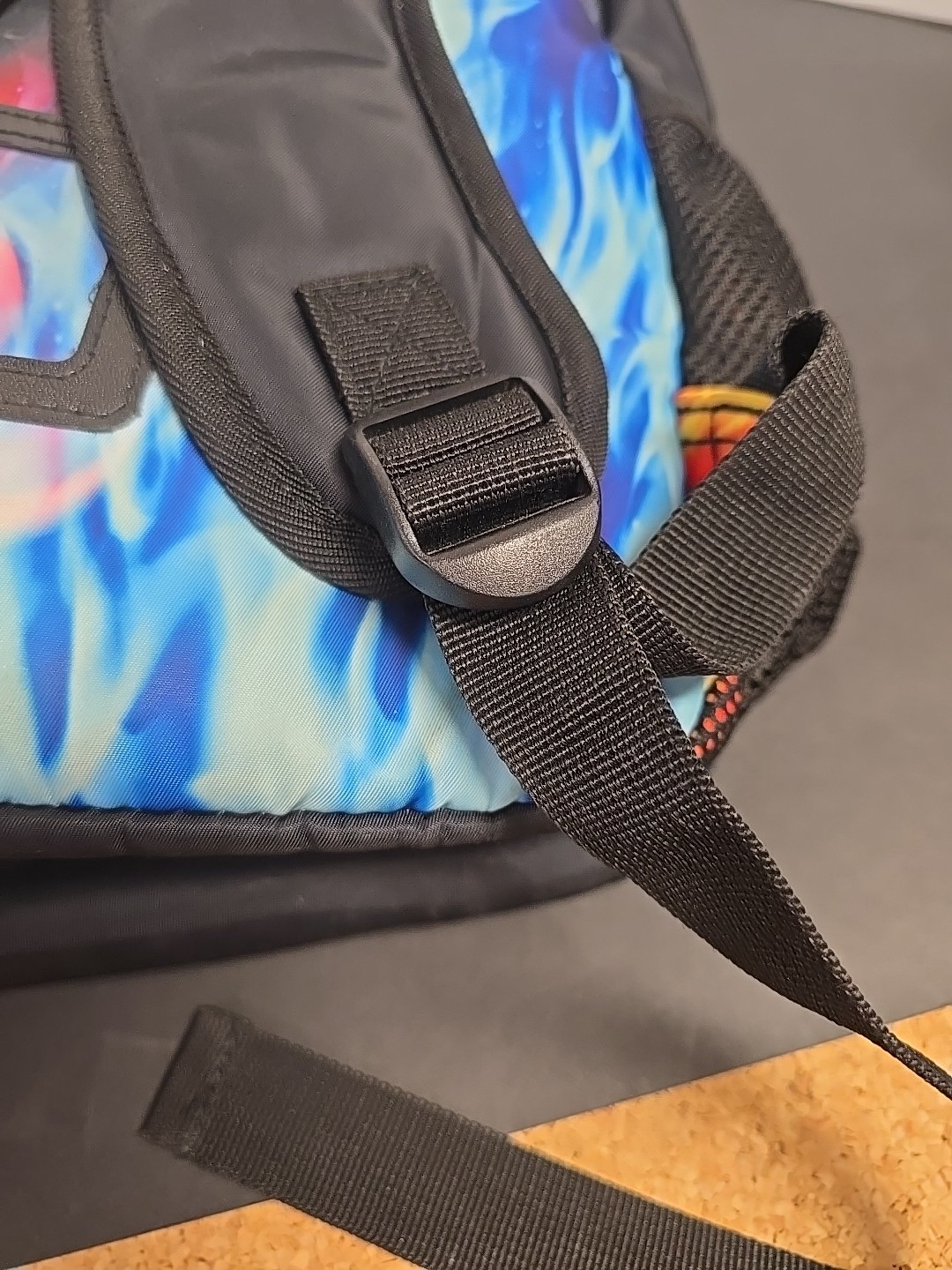 Fire Ice Dragon Backpack School Bag Large Flame Graphic 19in Kids Bookbag Travel