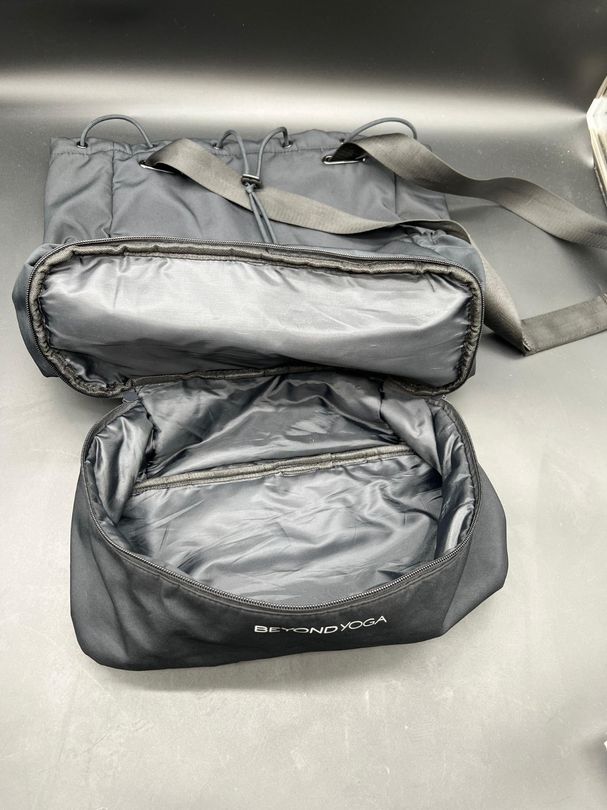 Beyond Yoga Gym Bag Convertible Backpack Black