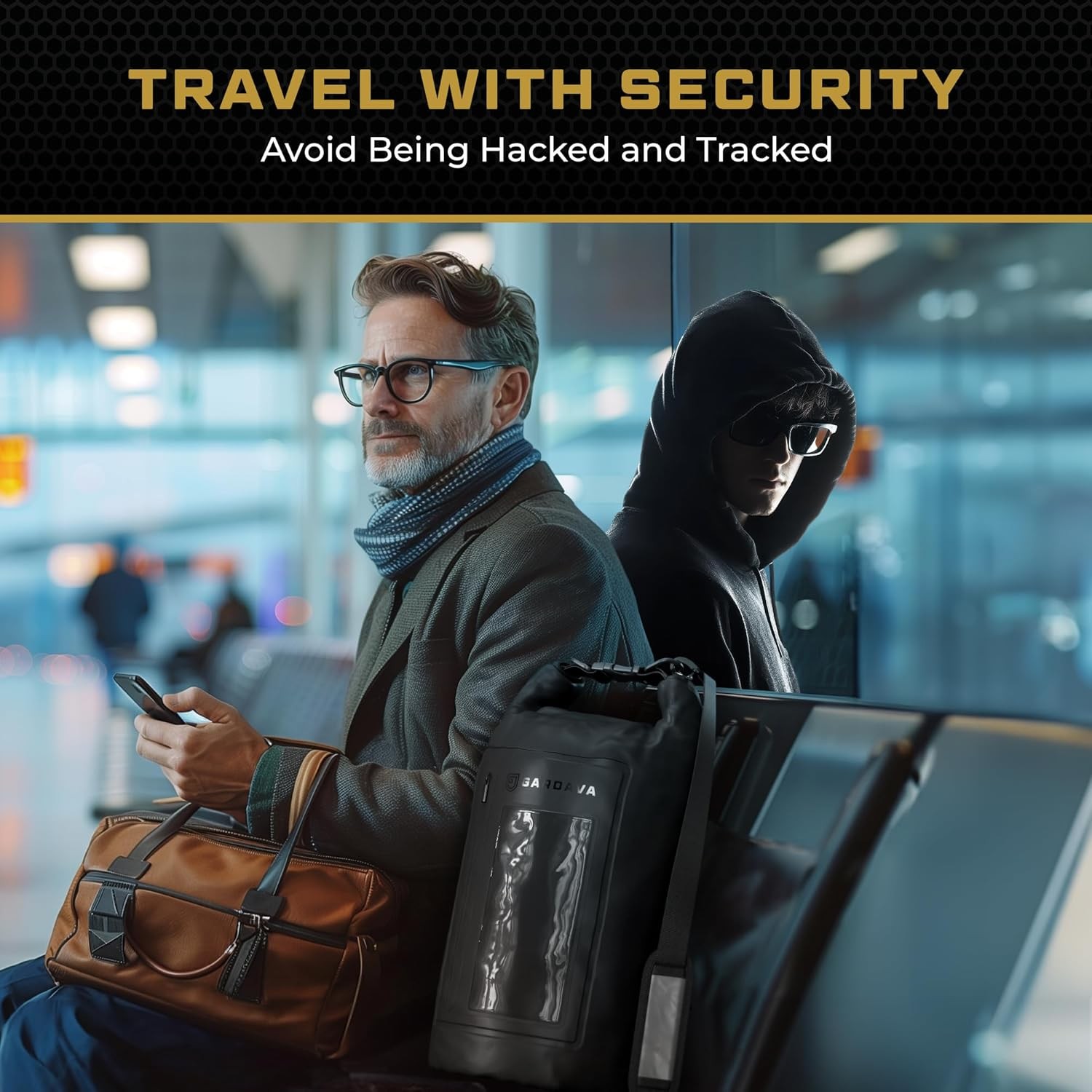 Faraday Bag, Military Grade Shield Bag, Waterproof EMP Cage, Dry Bag for Laptops