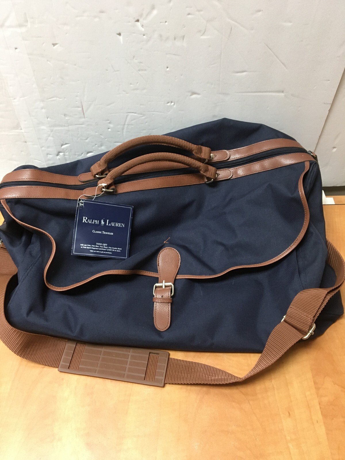 RALPH LAUREN Classic Traveler Bag Blue LIMITED GWP 22″ x 11″ x 12″