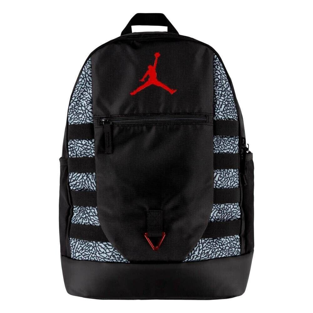 Nike Air Jordan Sport Backpack Black Red White Elephant Print 9A0692 KR5 New