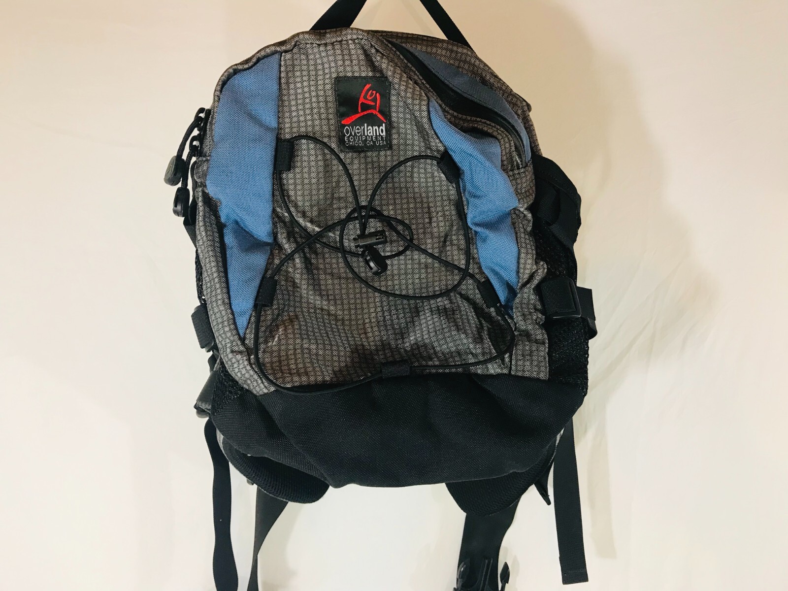 OVERLAND EQUIPMENT Hiking Waist Bag Nylon Gray Blue Lumbar Support Made In USA